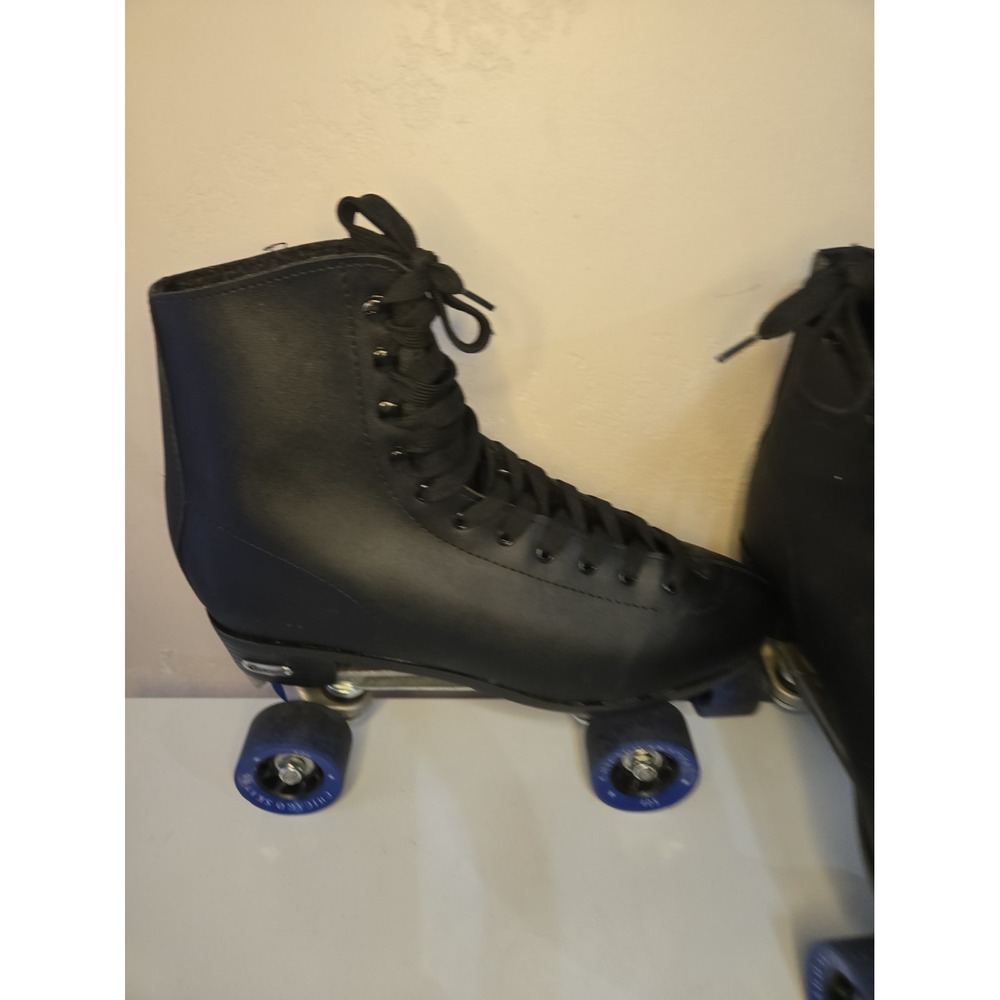 Chicago Skates Mens Sz 12 CRS405 Black Classic Rink Quad Roller Skates Aluminum - Picture 5 of 16